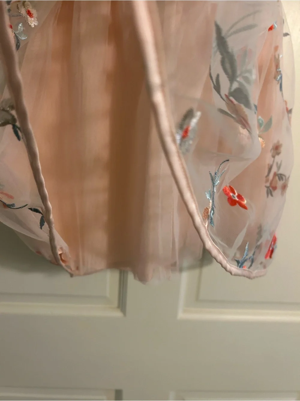 Christian Siriano Pink Floral Embroidered Dress